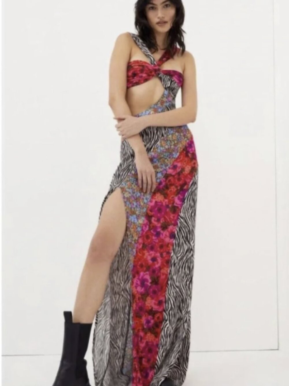 For Love & Lemons Rita Cutout Maxi Dress Size XS NWT